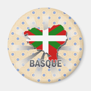 Aimant Carte Basque 2,0 de drapeau