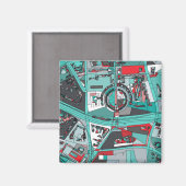 Aimant Carte Berlin, Allemagne (Recto/Verso)