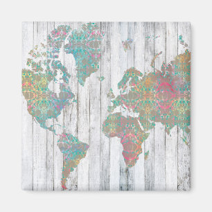 Aimant Carte Boho II