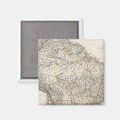 Aimant Carte composite de l'Amérique du Sud (Recto/Verso)