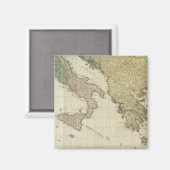 Aimant Carte composite de l'Atlas méditerranéen (Recto/Verso)