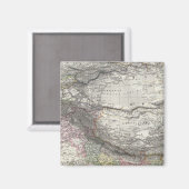 Aimant Carte composite de l'Inde, Asie (Recto/Verso)