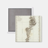 Aimant Carte d'Acapulco à Mexico (Recto/Verso)