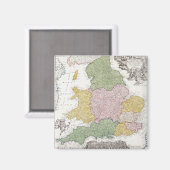Aimant Carte d'Angleterre | 1760 (Recto/Verso)