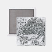 Aimant Carte d'Anvers, 1598 (Recto/Verso)