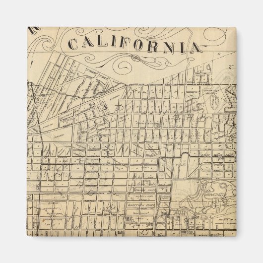 Aimant Carte de Berkeley, Californie (Devant)