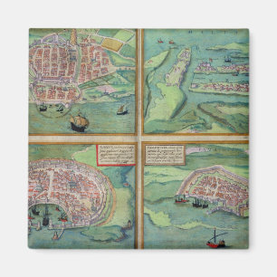Aimant Carte de Calais, de Malte, de Rhodes, et de