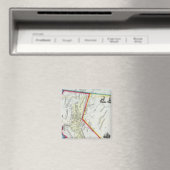 Aimant Carte de Californie (In Situ (Lave-vaisselle))