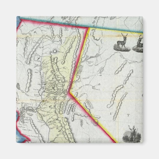 Aimant Carte de Californie (Devant)