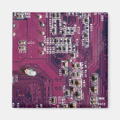 Aimant Carte de circuit électronique rouge (Devant)