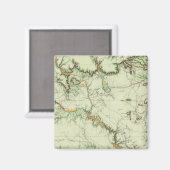 Aimant Carte de classification des terres du Nouveau-Mexi (Recto/Verso)