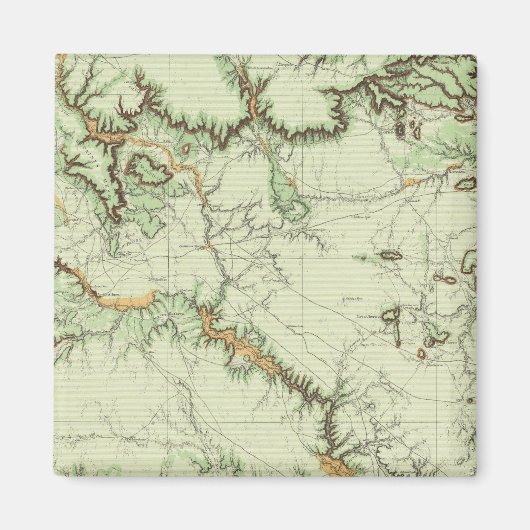 Aimant Carte de classification des terres du Nouveau-Mexi (Devant)