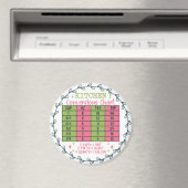 Aimant Carte de conversion de cuisine magnétique circulai (In Situ (Lave-vaisselle))