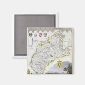 Aimant Carte de Cumberland, de 'Moule's English (Recto/Verso)