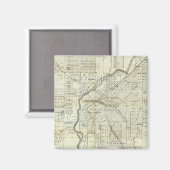 Aimant Carte de Denver Colorado par Thayer (Recto/Verso)