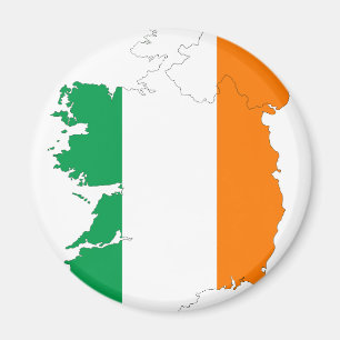 Aimant Carte de drapeau de l'Irlande