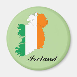 Aimant Carte de drapeau de l'Irlande