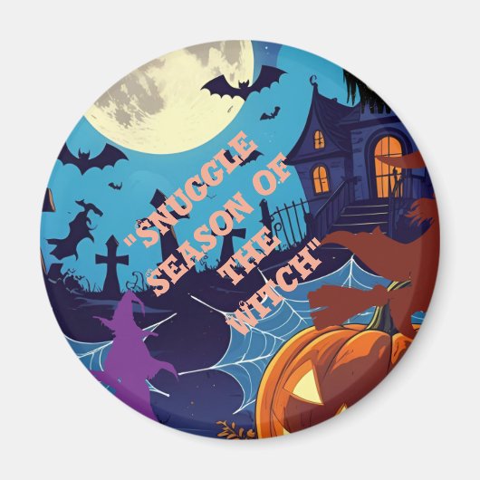 Aimant Carte de fête Halloween (Devant)