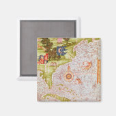 Aimant Carte de Floride et Antilles (Recto/Verso)