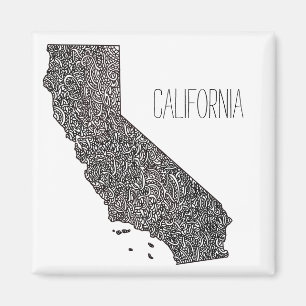 Aimant Carte de la Californie