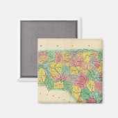 Aimant Carte De La Caroline Du Nord (Recto/Verso)
