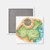 Aimant Carte de la Chine (Recto/Verso)