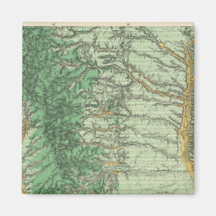 Aimant Carte de la classification des terres du sud-ouest