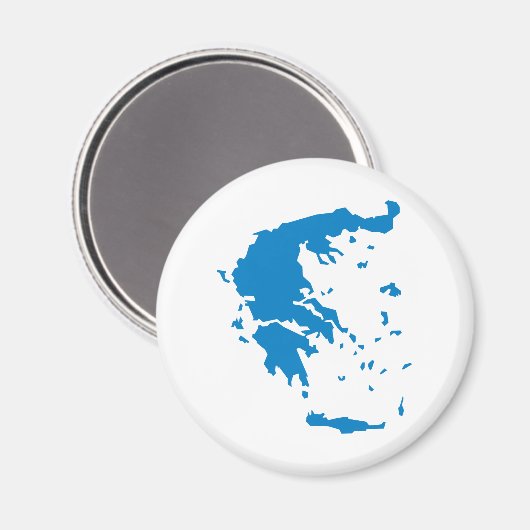 Aimant Carte de la Grèce (Recto/Verso)