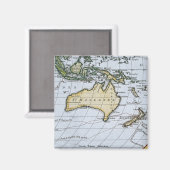 Aimant Carte de la Nouvelle-Hollande (Recto/Verso)