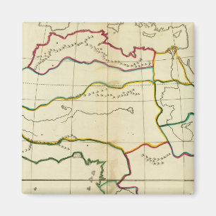 Aimant Carte de la plaine en Afrique