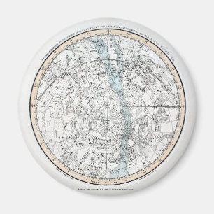 Aimant Carte de la plaque XXVIII de l'hémisphère Sud