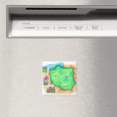 Aimant Carte de la Pologne (In Situ (Lave-vaisselle))