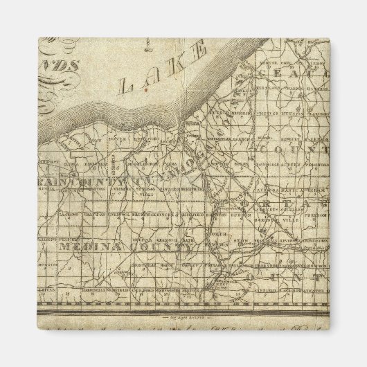 Aimant Carte de la réserve de l'Ouest (Devant)