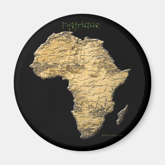 Aimant Carte de la série AFRICA (Devant)