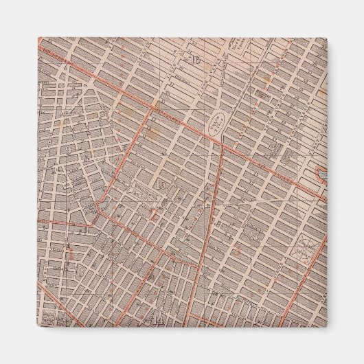 Aimant Carte de la ville de New York Atlas (Devant)