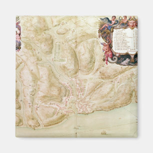 Aimant Carte de la ville et de la citadelle de Bellisle