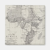 Aimant Carte de l'Afrique (Devant)