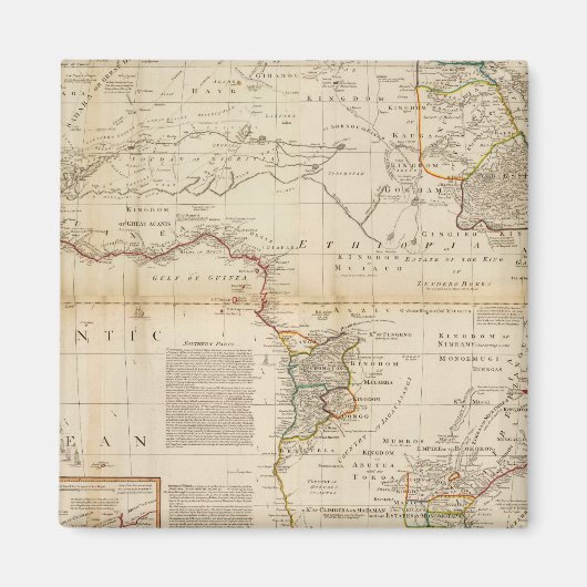 Aimant Carte de l'Afrique composite (Devant)