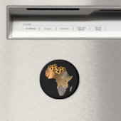 Aimant Carte de l'Afrique, le continent sombre (In Situ (Lave-vaisselle))