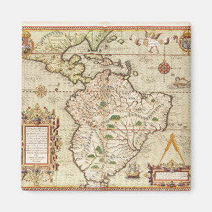 Aimant Carte de l'Amérique centrale et du Sud