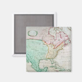 Aimant Carte de l'Amérique du Nord (Recto/Verso)