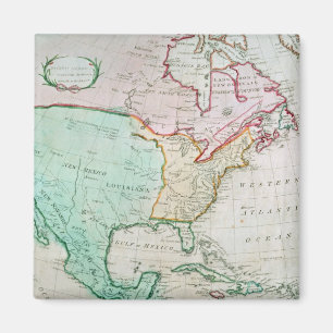 Aimant Carte de l'Amérique du Nord