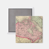 Aimant Carte De L'Amérique Du Nord (Recto/Verso)