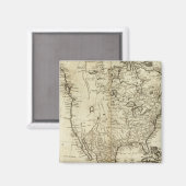 Aimant Carte de l'Amérique du Nord (Recto/Verso)
