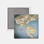 Aimant Carte de l'Amérique du Nord et du Sud (Recto/Verso)