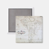 Aimant Carte de l'Amérique du Sud (Recto/Verso)