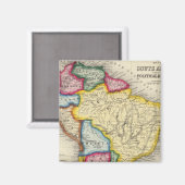 Aimant Carte De L'Amérique Du Sud (Recto/Verso)
