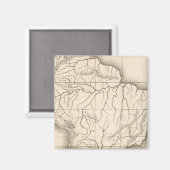 Aimant Carte de l'Amérique du Sud (Recto/Verso)
