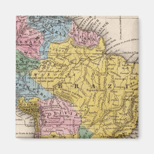 Aimant Carte de l'Amérique du Sud 5