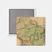 Aimant Carte de l'Amérique du Sud par Worcester (Recto/Verso)